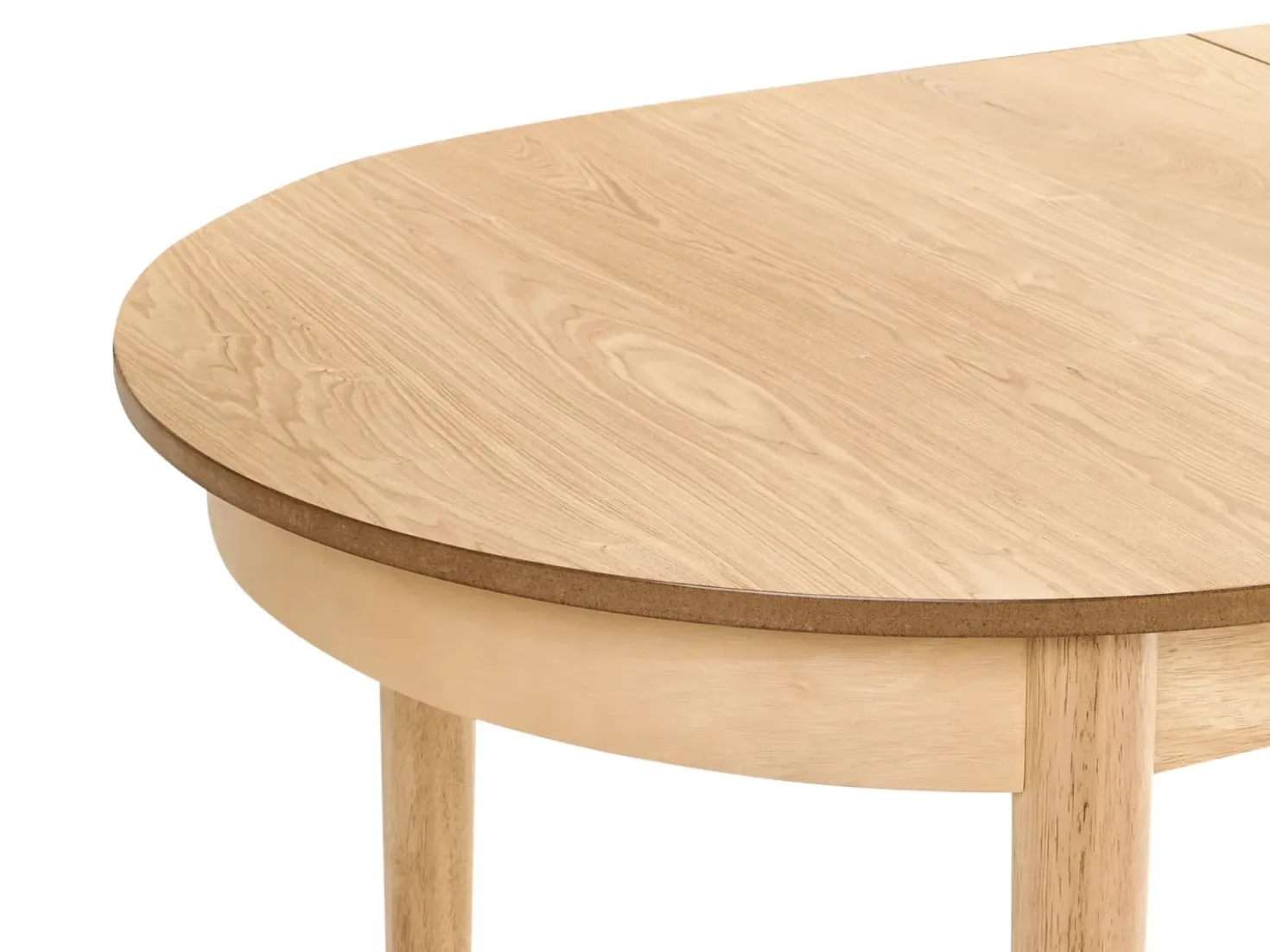 Tavolo da pranzo estensibile LARTO Frassino chiaro 180/220 cm 90 cm