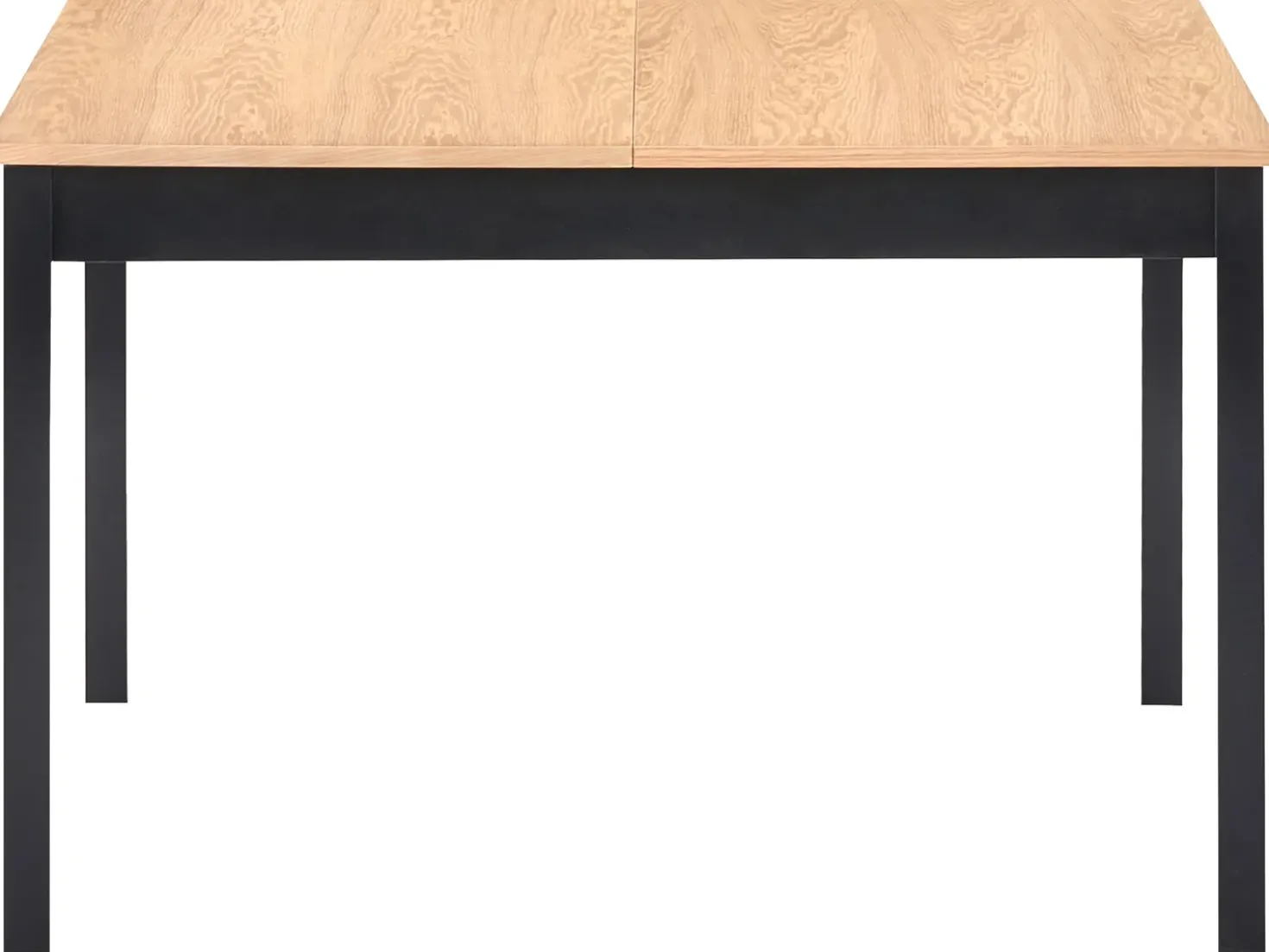 Tavolo da pranzo estensibile HOUSTON Marrone chiaro/Nero 120/150 cm 90 cm Legno di pino