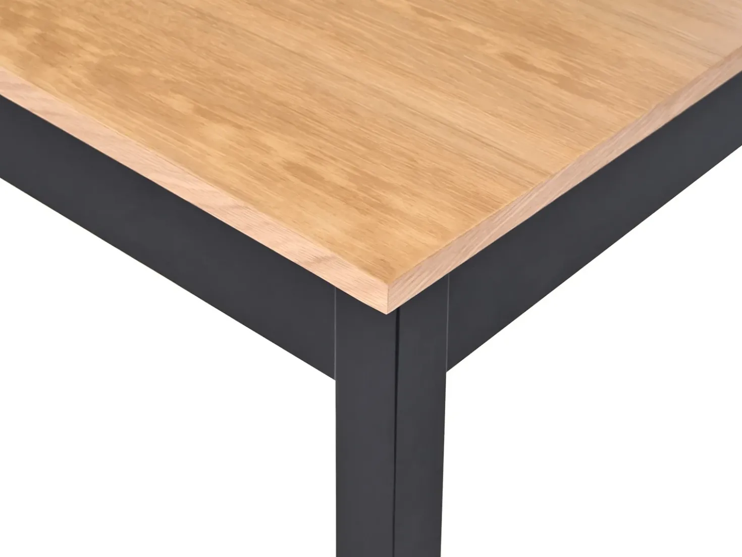 Tavolo da pranzo estensibile HOUSTON Marrone chiaro/Nero 120/150 cm 90 cm Legno di pino