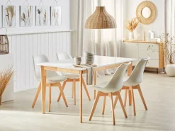 Tavolo da pranzo estensibile SOLA Bianco 140/180 cm 90 cm