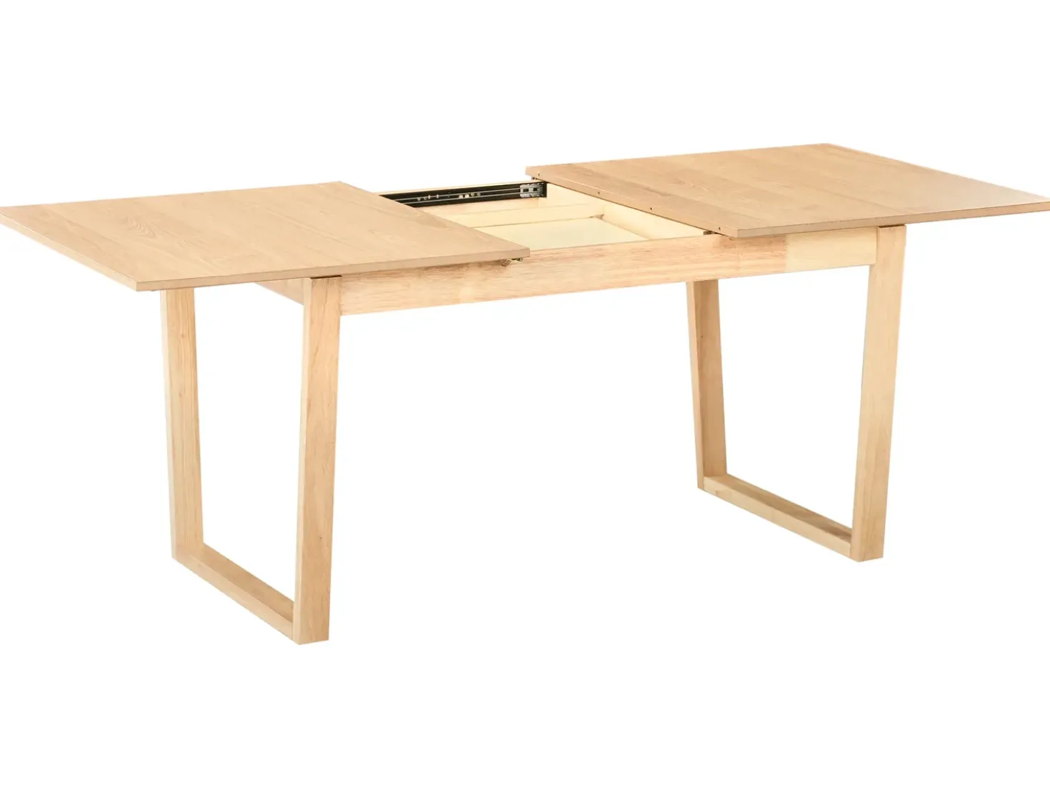 Tavolo da pranzo estensibile CAMDEN Frassino chiaro 160/200 cm 95 cm