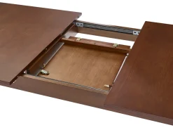 Tavolo da pranzo estensibile DELMAS Frasino scuro 160/200 cm 90 cm