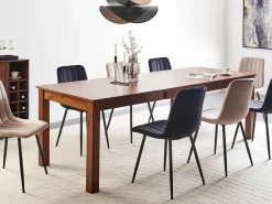 Tavolo da pranzo estensibile MADURA Frasino scuro 160/240 cm 90 cm