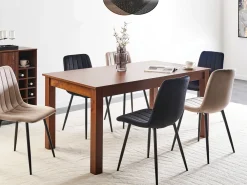 Tavolo da pranzo estensibile MADURA Frasino scuro 160/240 cm 90 cm