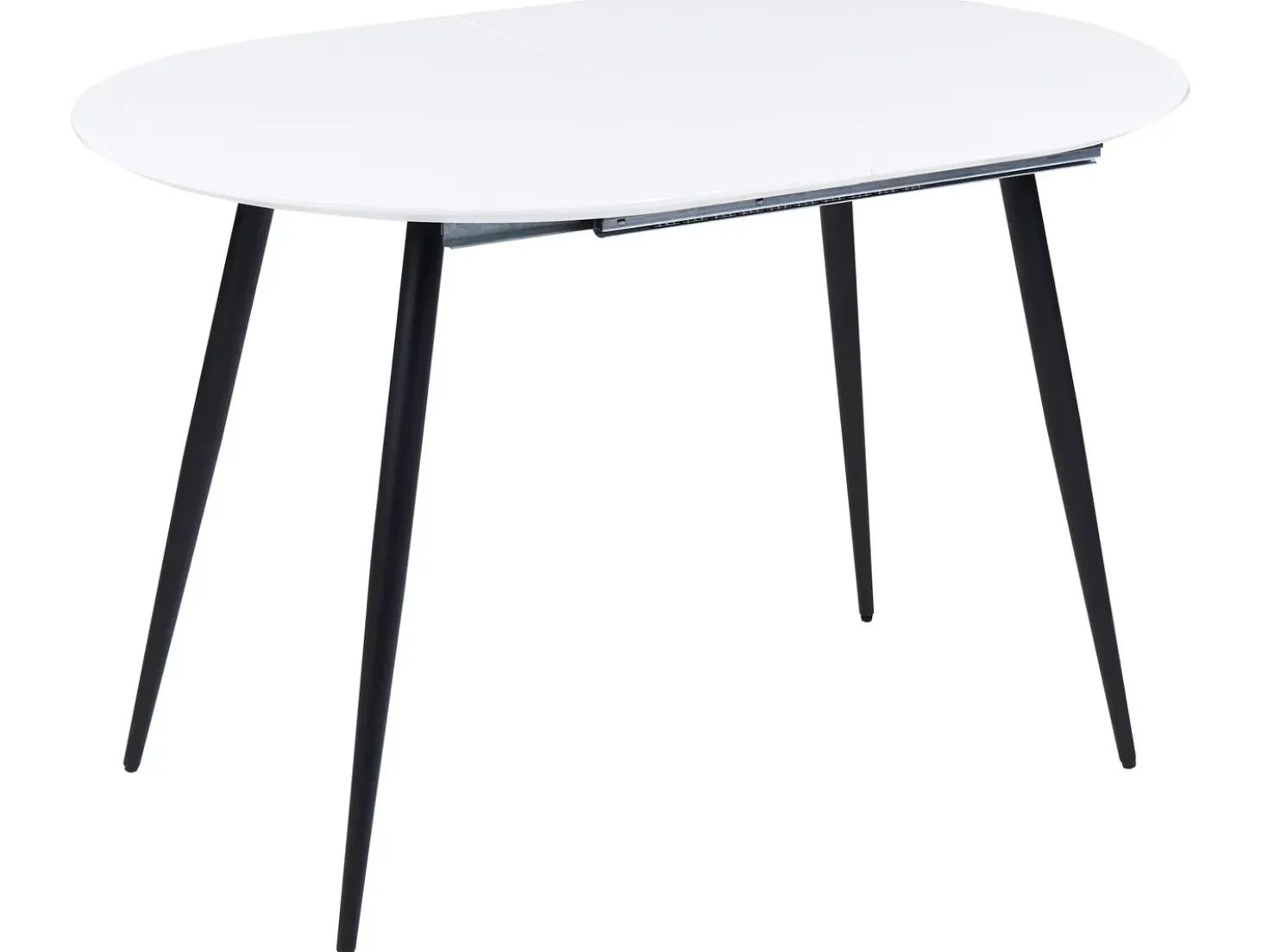 Tavolo da pranzo estensibile STAVERTON Bianco 120/160 cm 80 cm