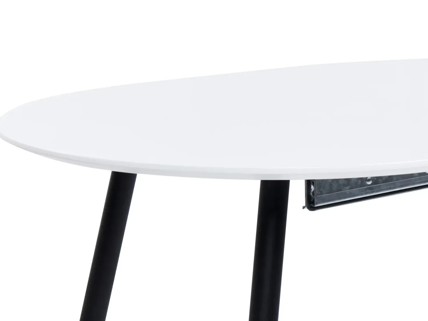 Tavolo da pranzo estensibile STAVERTON Bianco 120/160 cm 80 cm