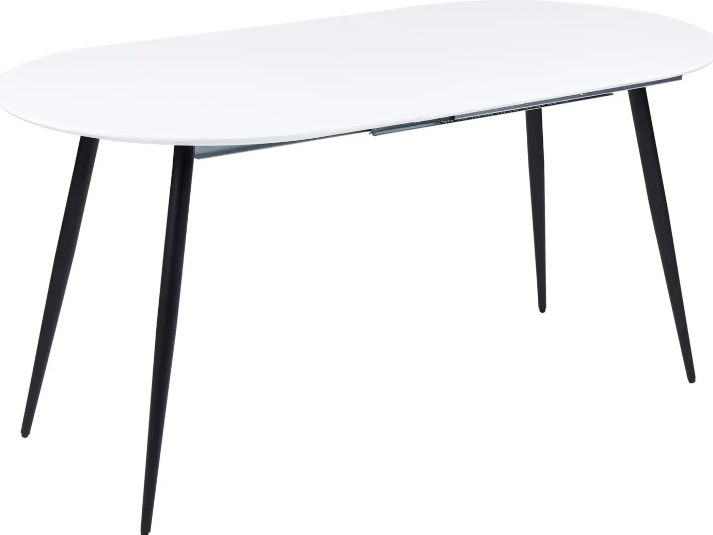 Tavolo da pranzo estensibile STAVERTON Bianco 120/160 cm 80 cm