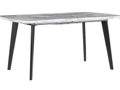 Tavolo da pranzo estensibile MOSBY Marmo Grigio 160/200 cm 90 cm