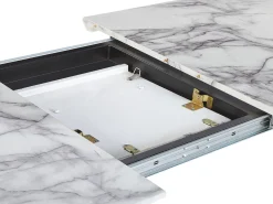 Tavolo da pranzo estensibile MOSBY Marmo Grigio 160/200 cm 90 cm