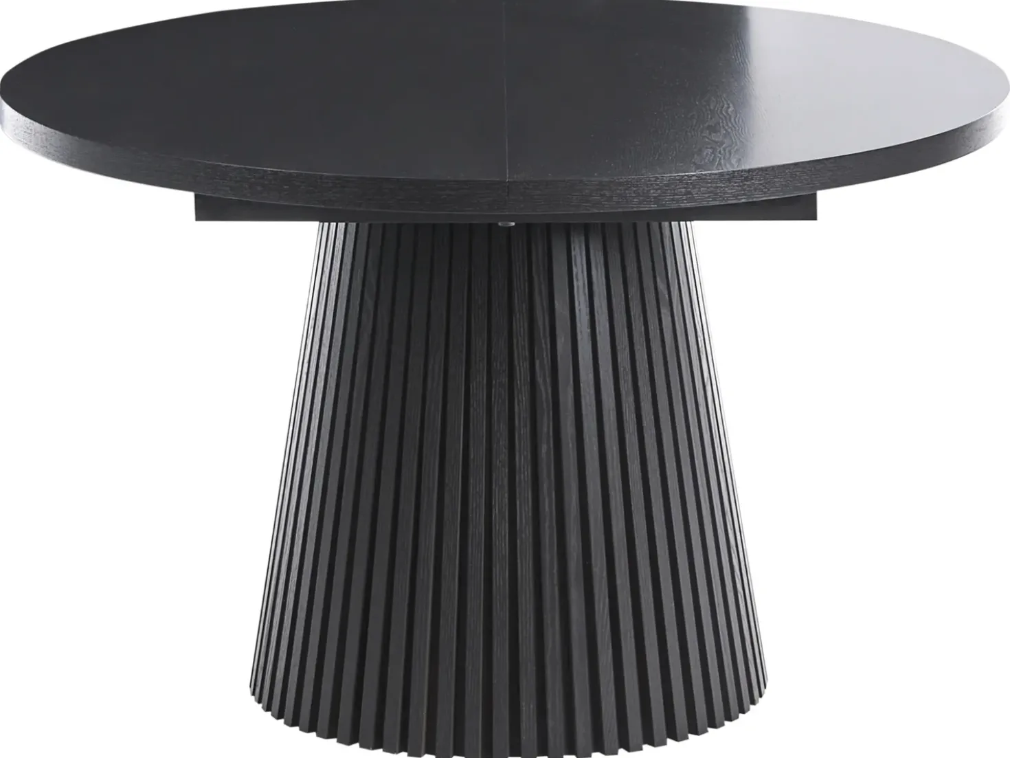 Tavolo da pranzo estensibile MOORE Legno di frassino nero 120/160 cm 120 cm