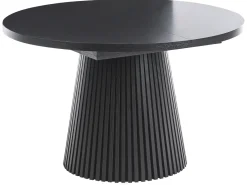 Tavolo da pranzo estensibile MOORE Legno di frassino nero 120/160 cm 120 cm