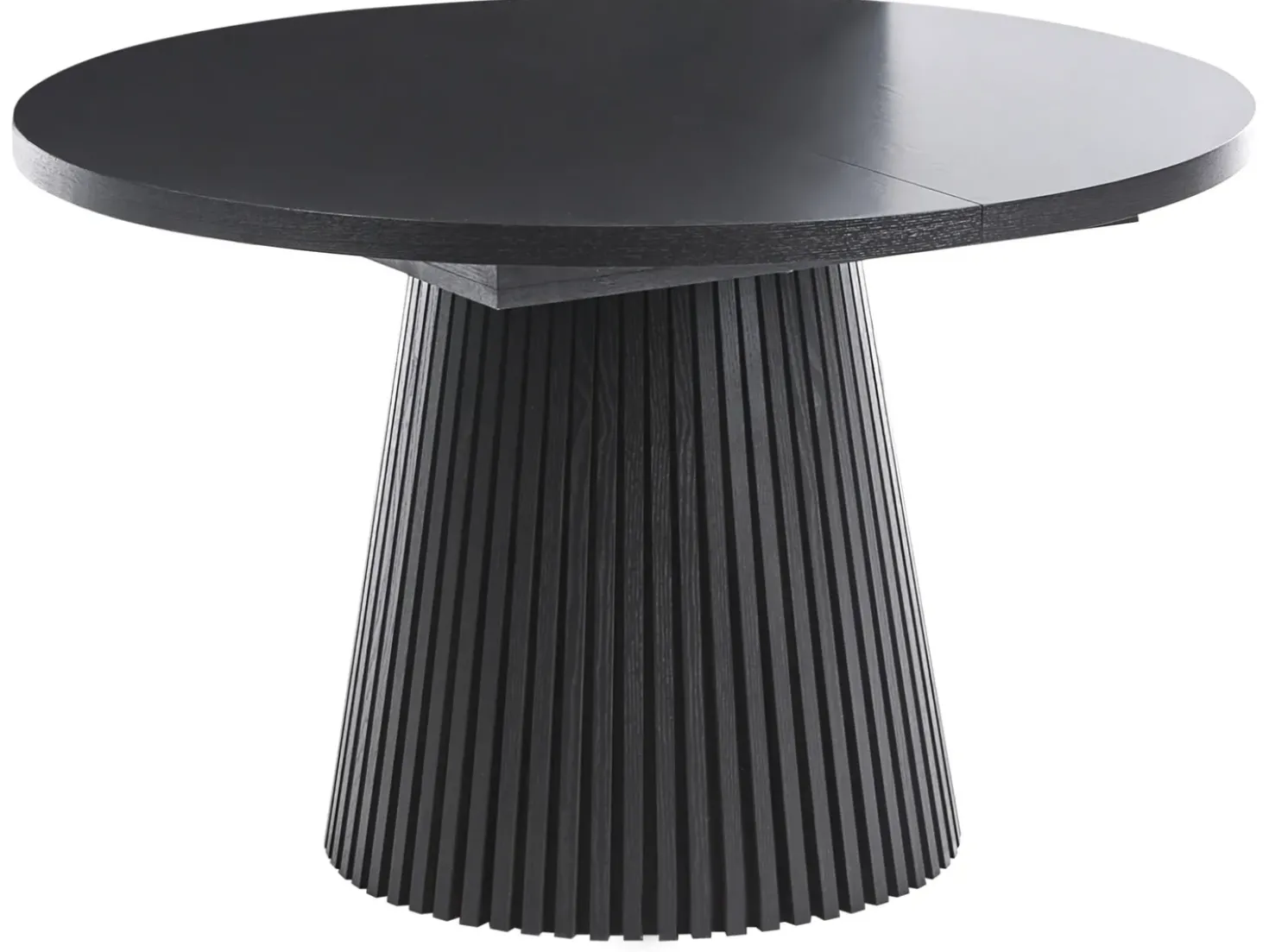 Tavolo da pranzo estensibile MOORE Legno di frassino nero 120/160 cm 120 cm