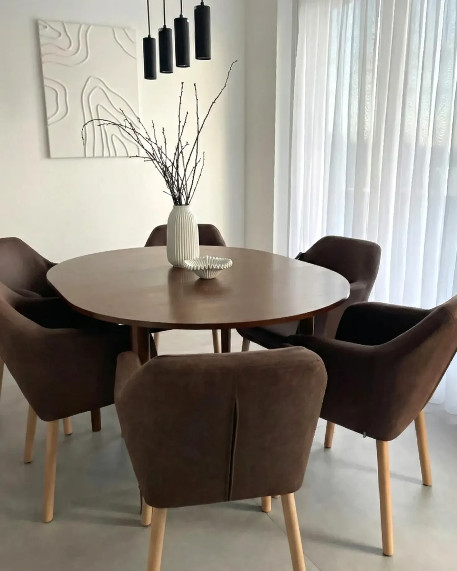 Tavolo da pranzo estensibile ECHO Rovere scuro 107/137 cm 107 cm
