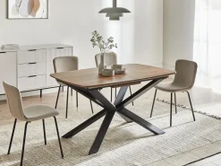 Tavolo da pranzo estensibile GAIRDNER Marrone 140/180 cm 90 cm