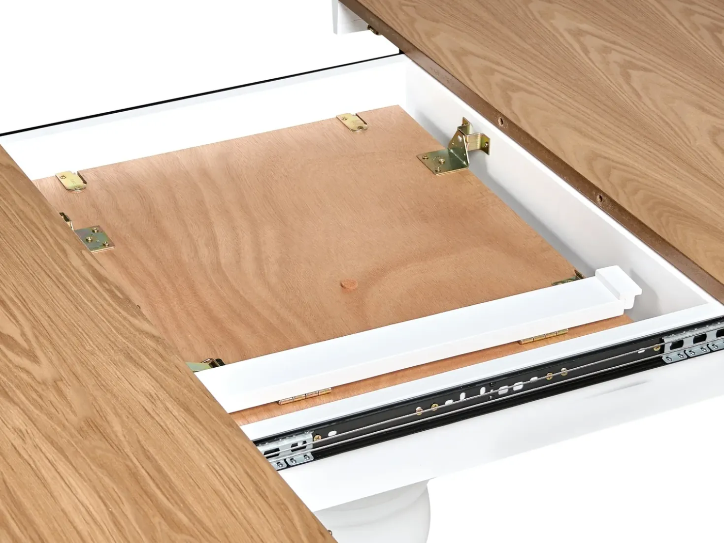 Tavolo da pranzo estensibile AKRON Frassino chiaro 106/150 cm 106 cm Legno