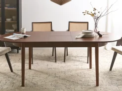 Tavolo da pranzo estensibile LARTO Frasino scuro 180/220 cm 90 cm
