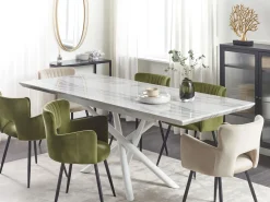 Tavolo da pranzo estensibile MOIRA Bianco 160/200 cm 90 cm