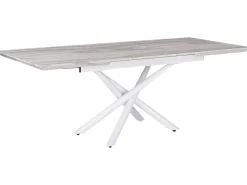 Tavolo da pranzo estensibile MOIRA Bianco 160/200 cm 90 cm