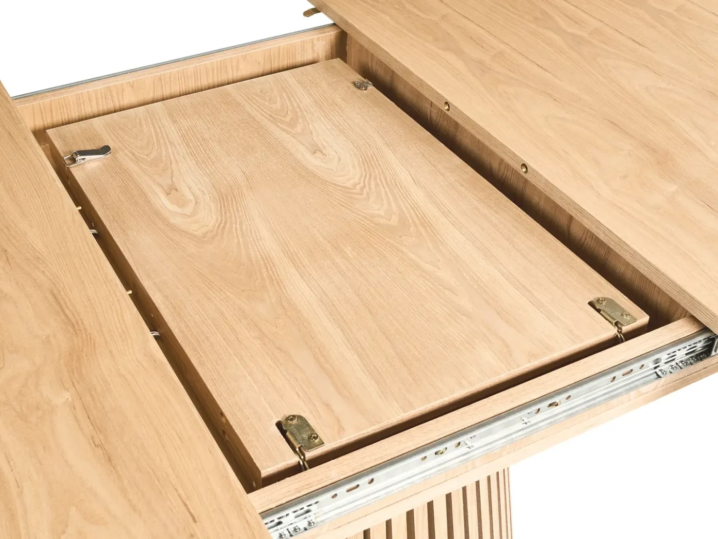 Tavolo da pranzo estensibile MOORE Frassino chiaro 120/160 cm 120 cm