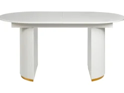 Tavolo da pranzo estensibile DULVERTON Bianco 160/200 cm 90 cm