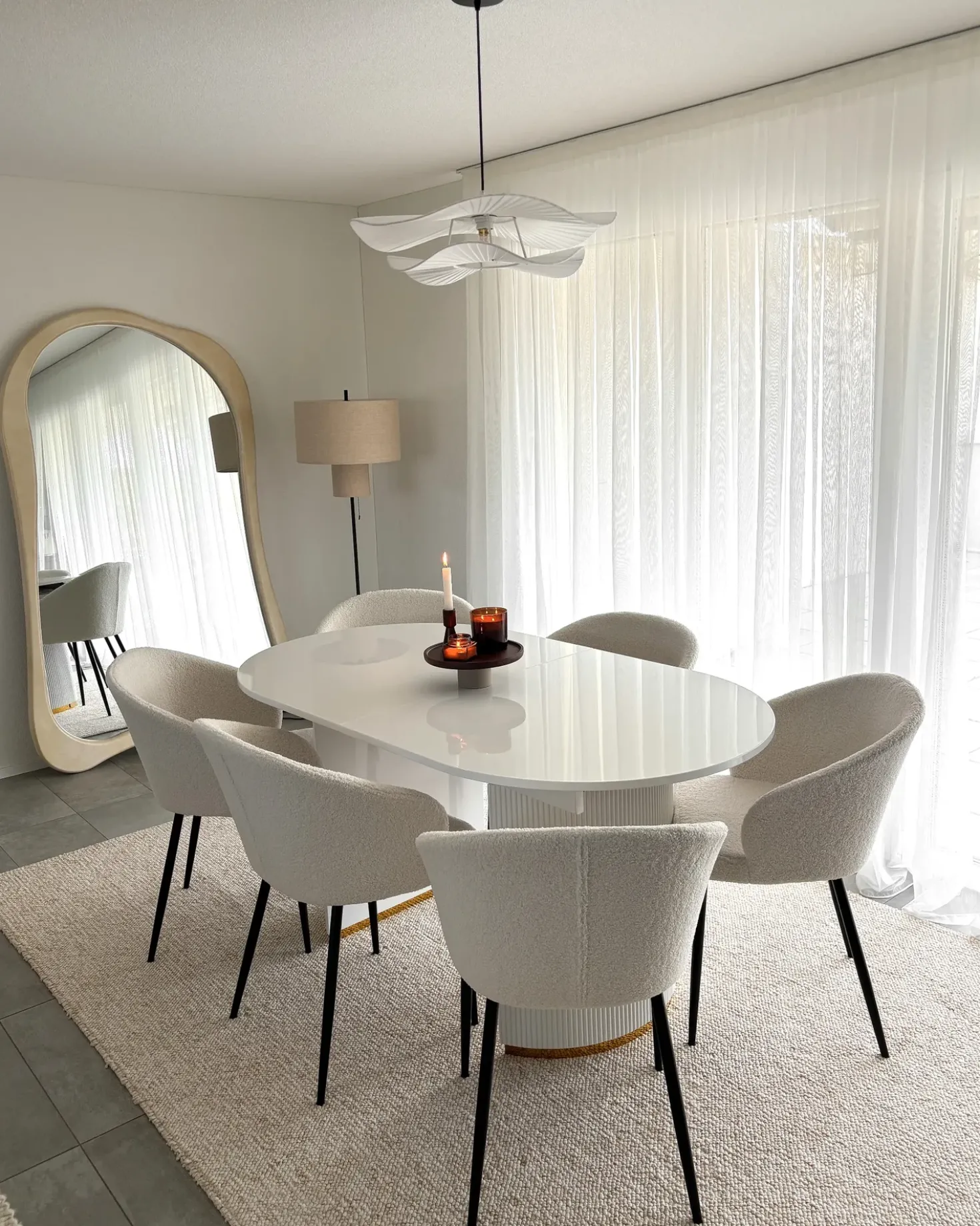 Tavolo da pranzo estensibile DULVERTON Bianco 160/200 cm 90 cm