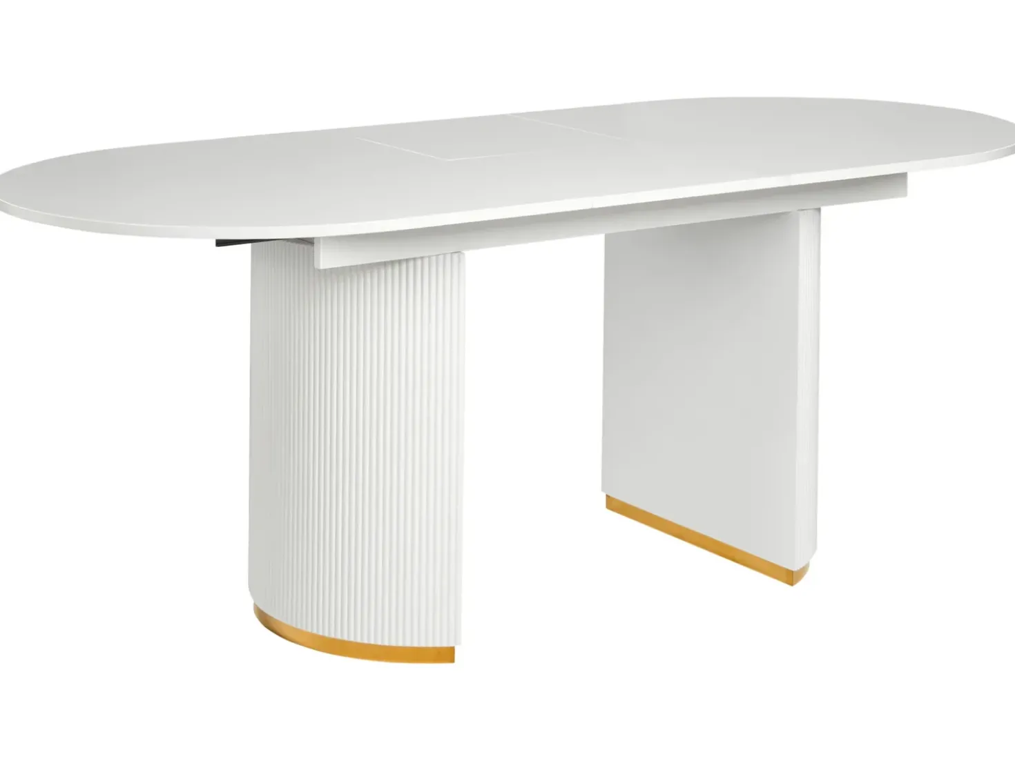 Tavolo da pranzo estensibile DULVERTON Bianco 160/200 cm 90 cm