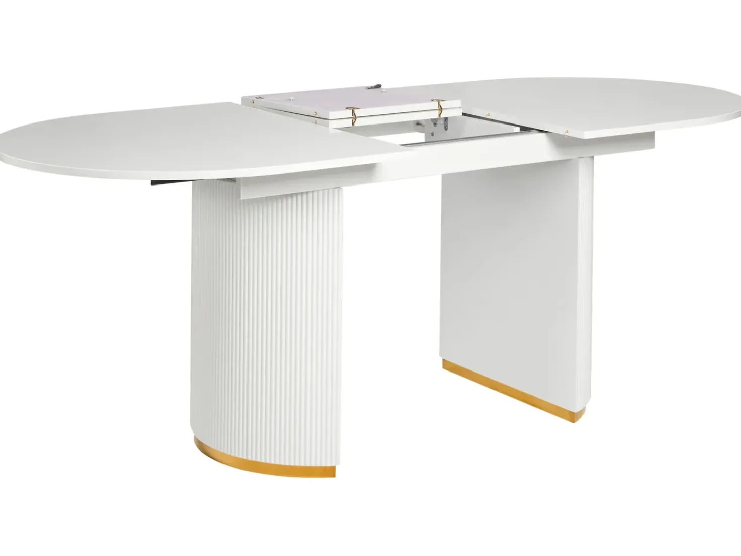 Tavolo da pranzo estensibile DULVERTON Bianco 160/200 cm 90 cm