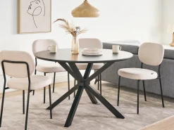Tavolo da pranzo FITZROY Nero 120 cm 120 cm