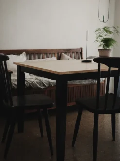 Tavolo da pranzo GEORGIA Nero 150 cm 90 cm Legno