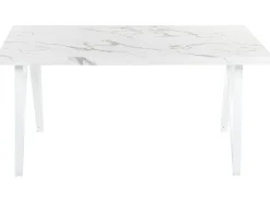 Tavolo da pranzo GRIEGER Marmo bianco 160 cm 90 cm