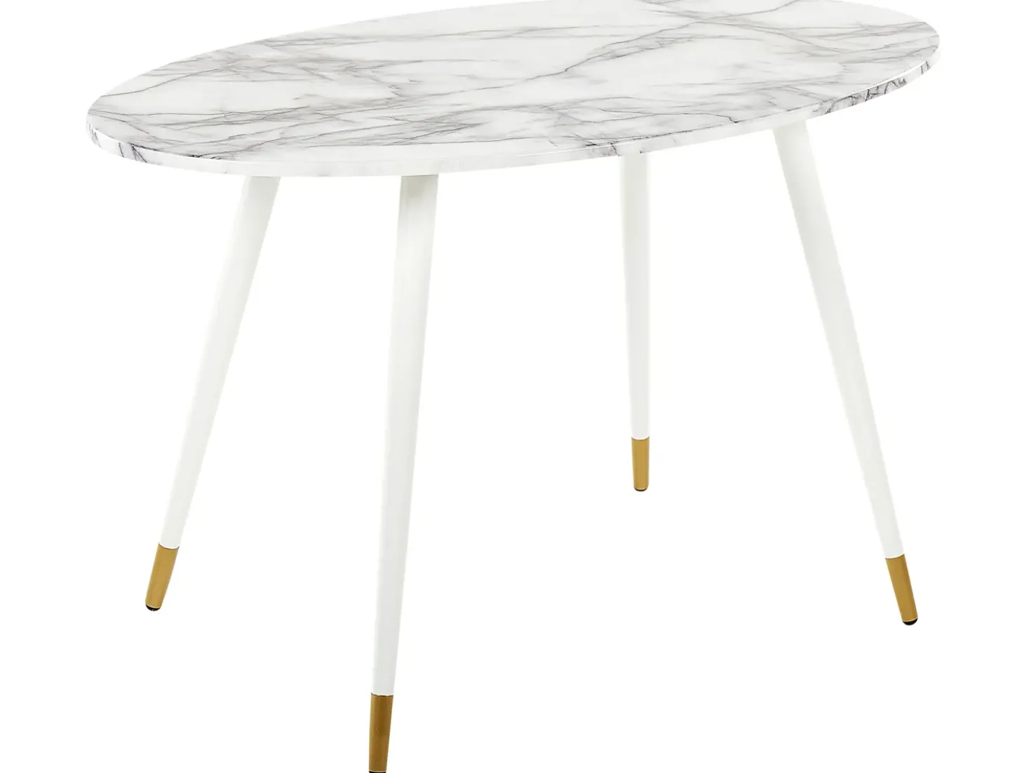 Tavolo da pranzo GUTIERE Marmo bianco 120 cm 70 cm