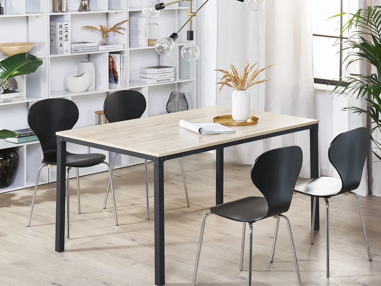 Tavolo da pranzo HOCKLEY Marrone chiaro 150 cm 90 cm