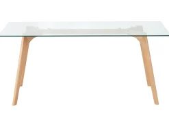 Tavolo da pranzo HUDSON Trasparente 180 cm 90 cm Vetro temperato
