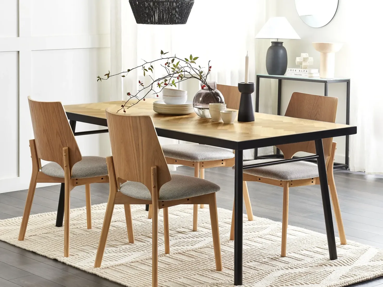 Tavolo da pranzo IVORIE Frassino chiaro 180 cm 90 cm