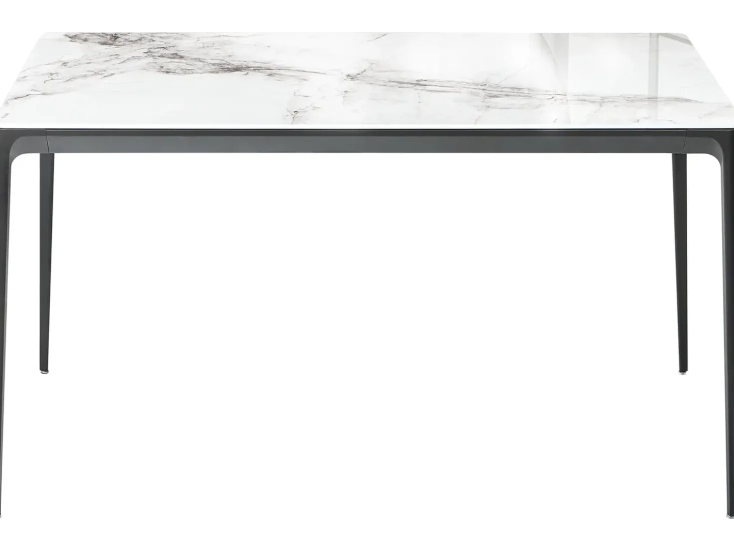 Tavolo da pranzo JOLLEIN Marmo bianco 140 cm 80 cm Vetro