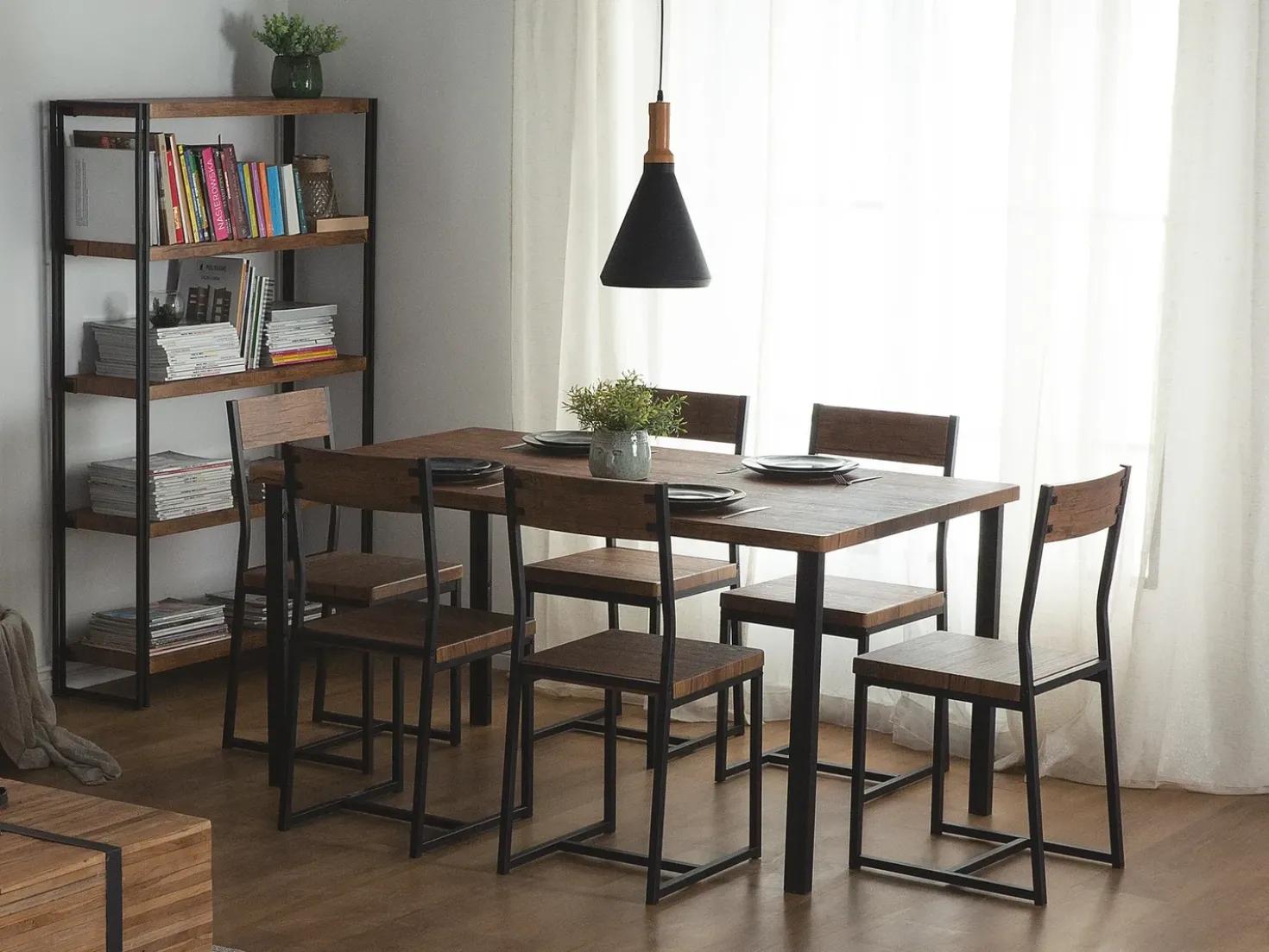 Tavolo da pranzo LAREDO Marrone scuro 150 cm 90 cm