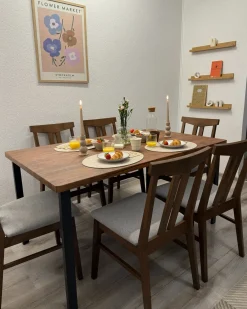 Tavolo da pranzo LAREDO Marrone scuro 150 cm 90 cm