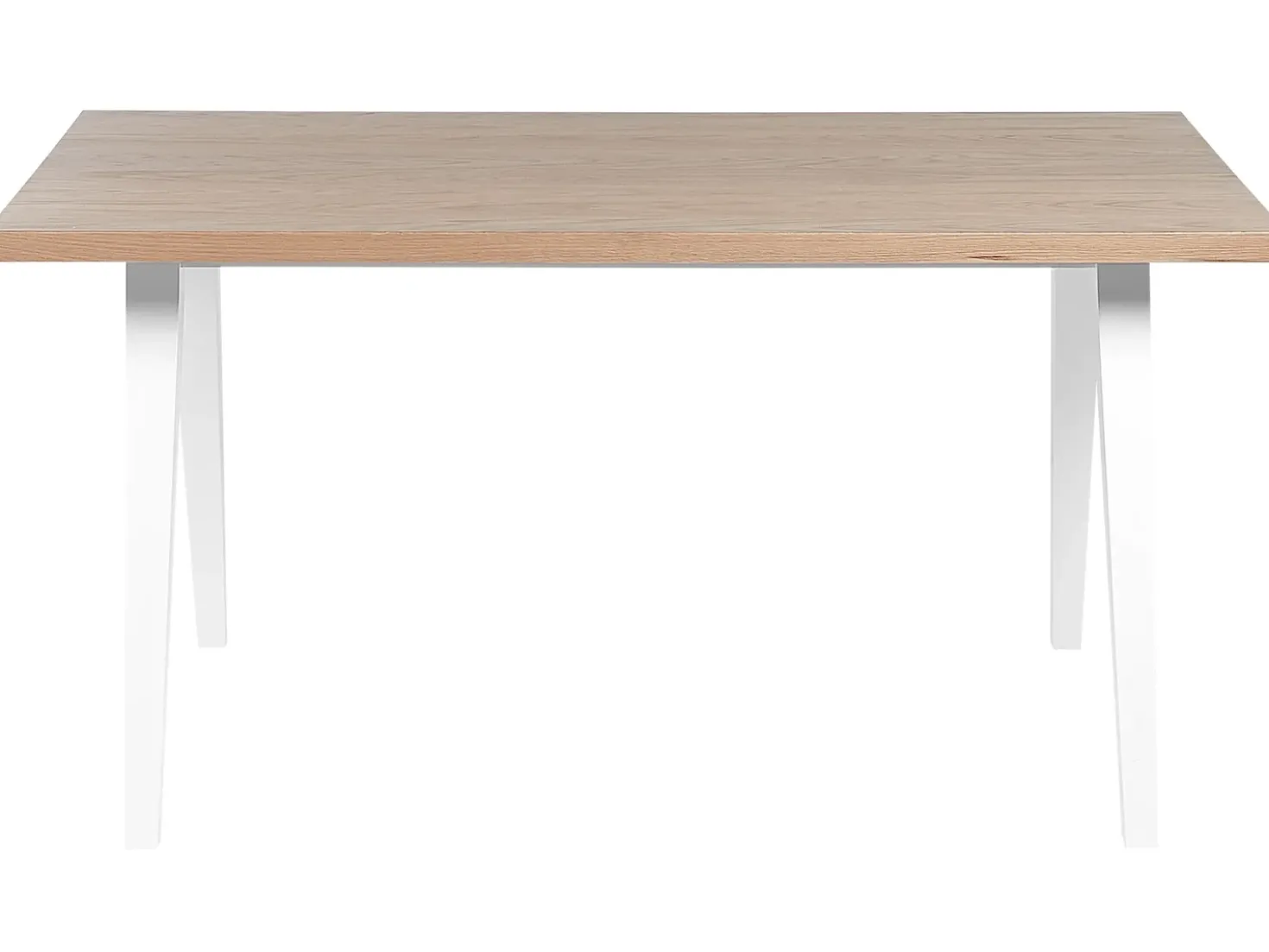 Tavolo da pranzo LENISTER Marrone/Bianco 150 cm 90 cm