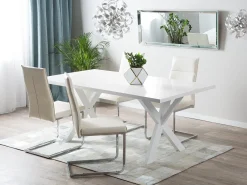 Tavolo da pranzo LISALA Bianco 180 cm 100 cm