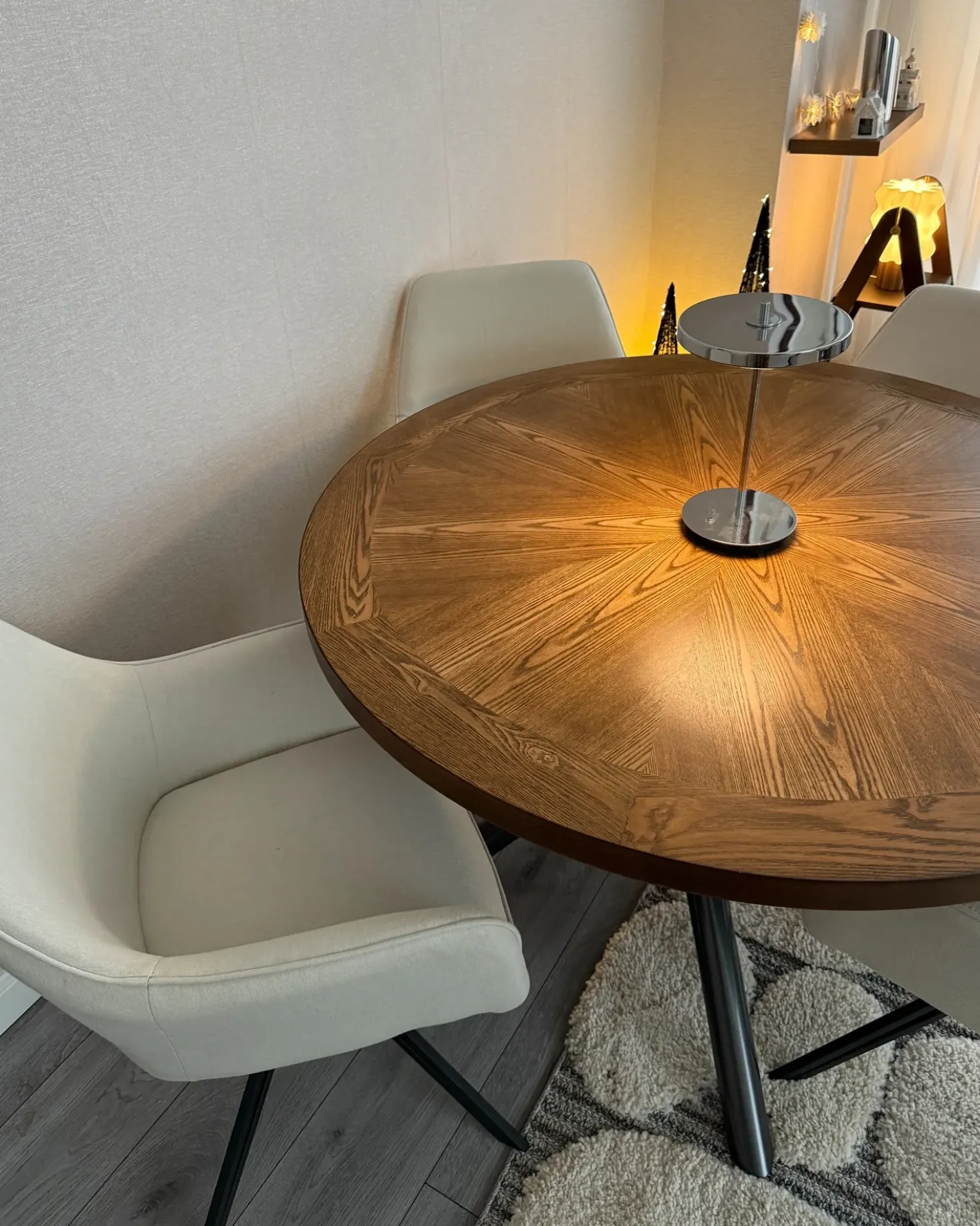 Tavolo da pranzo LORENZO Frassino marrone 120 cm 120 cm