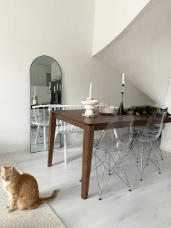 Tavolo da pranzo LOTTIE Noce scuro 160 cm 90 cm
