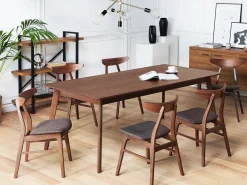Tavolo da pranzo MADOX Noce scuro 200 cm 100 cm