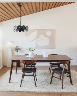 Tavolo da pranzo MADOX Noce scuro 200 cm 100 cm