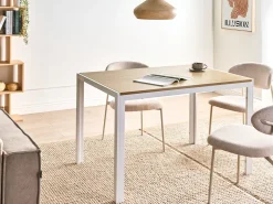 Tavolo da pranzo MANN Marrone/Bianco 120 cm 80 cm