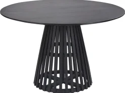 Tavolo da pranzo MESILLA Nero 120 cm 120 cm Legno d'acacia