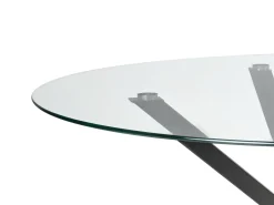 Tavolo da pranzo MESTON Nero 120 cm 120 cm Vetro temperato