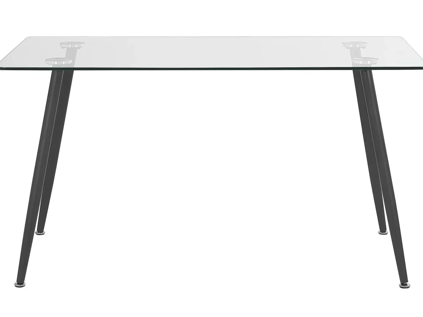 Tavolo da pranzo MIDLAND Nero 140 cm 80 cm Vetro temperato