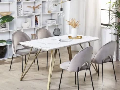 Tavolo da pranzo MOLDEN Marmo/Oro 150 cm 80 cm