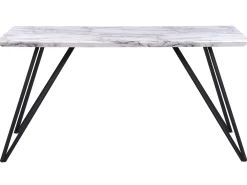 Tavolo da pranzo MOLDEN Marmo/Nero 150 cm 80 cm