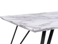 Tavolo da pranzo MOLDEN Marmo/Nero 150 cm 80 cm